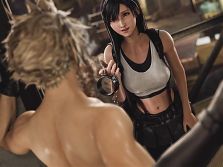 Final Fantasy - Cloud and Tifa Bondage (Animation With Sound)
