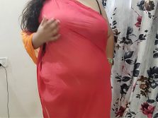 horny desi indian bhabhi trying her new clothes in her bedroom